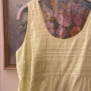 Light Green Eyelet Dress